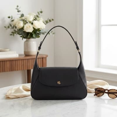 Black Flap Handbag