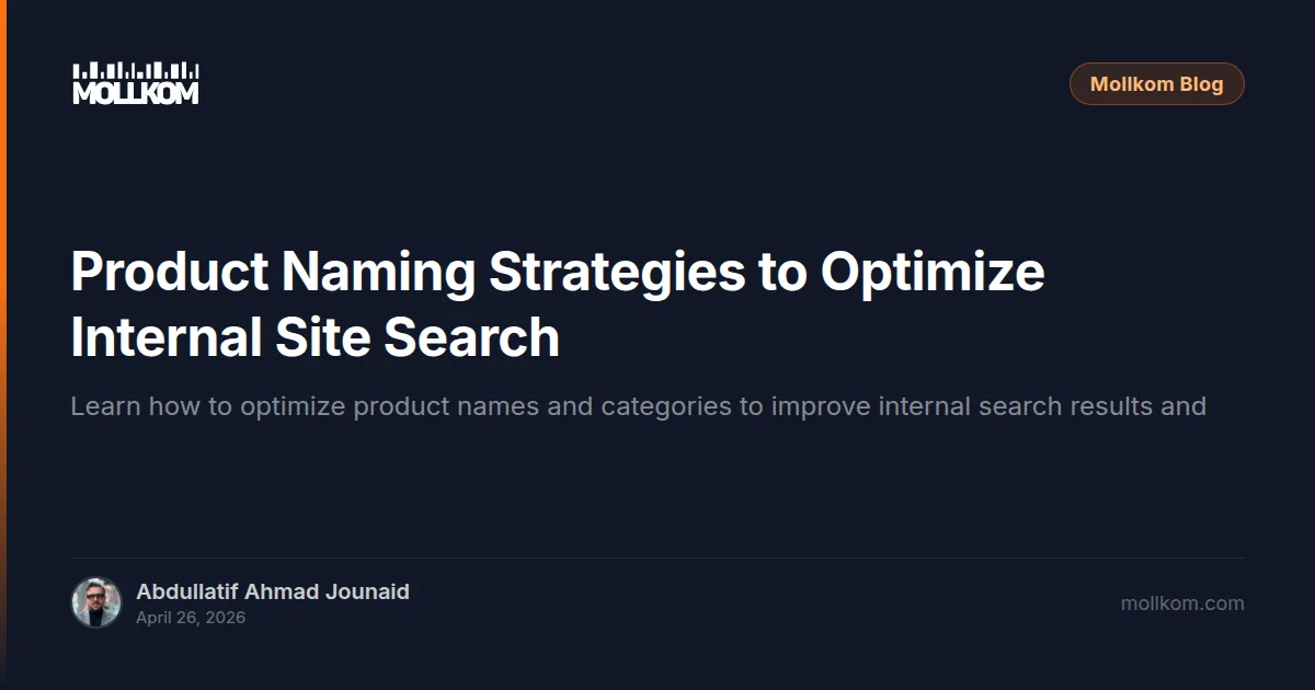 Product Naming Strategies to Optimize Internal Site Search