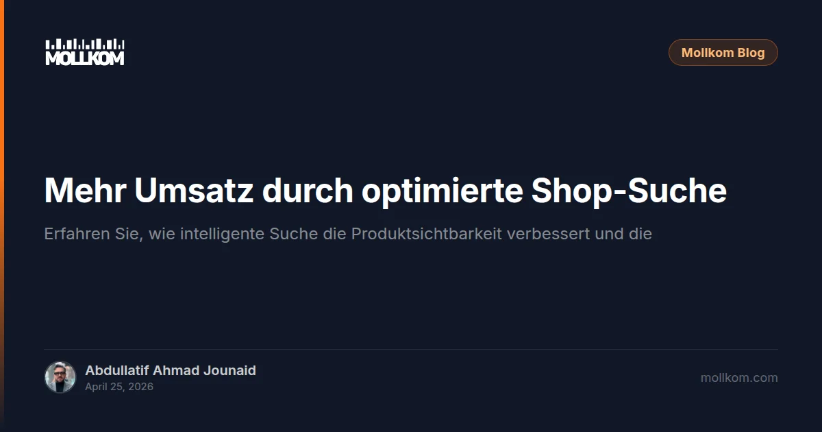 Mehr Umsatz durch optimierte Shop-Suche