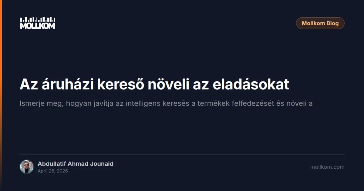 Az áruházi kereső növeli az eladásokat