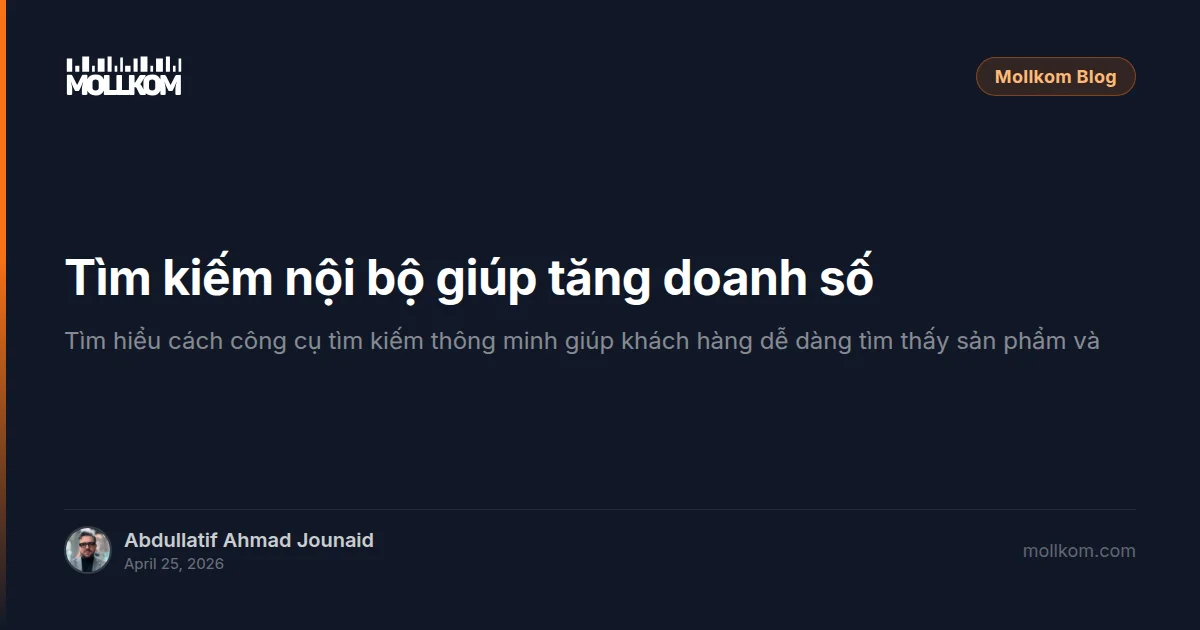Tìm kiếm nội bộ giúp tăng doanh số bán hàng