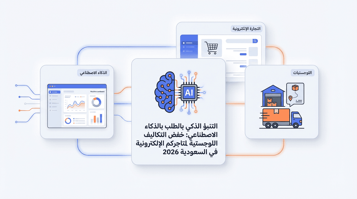 التنبؤ الذكي بالطلب بالذكاء الاصطناعي: خفض التكاليف اللوجستية لمتاجركم الإلكترونية في السعودية 2026
