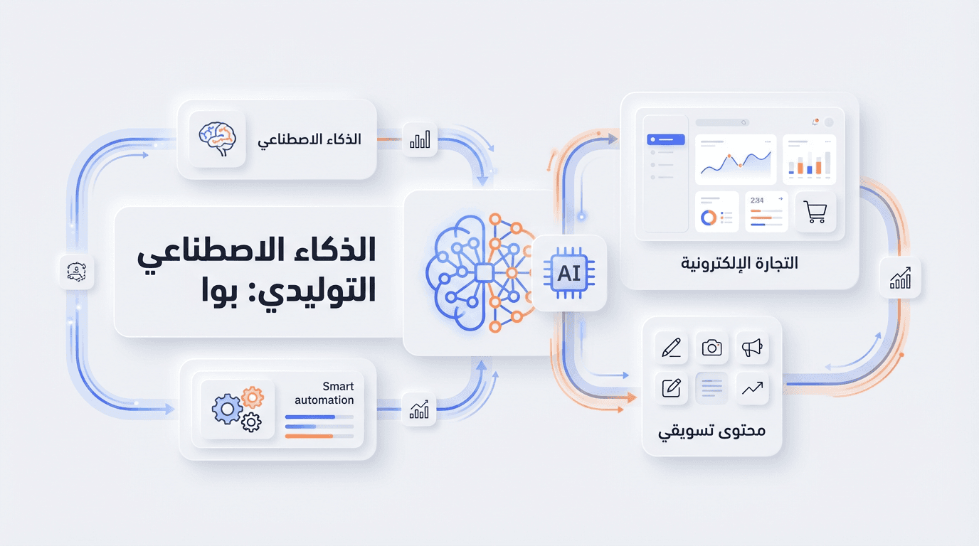 الذكاء الاصطناعي التوليدي: بوابة محتواك التسويقي المخصص لنجاح متجرك الإلكتروني في السعودية والخليج 2026
