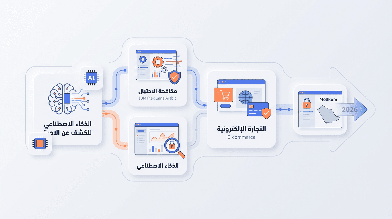 الذكاء الاصطناعي للكشف عن الاحتيال في التجارة الإلكترونية: حماية أعمالك في السعودية من الخسائر مع مولكم بحلول 2026
