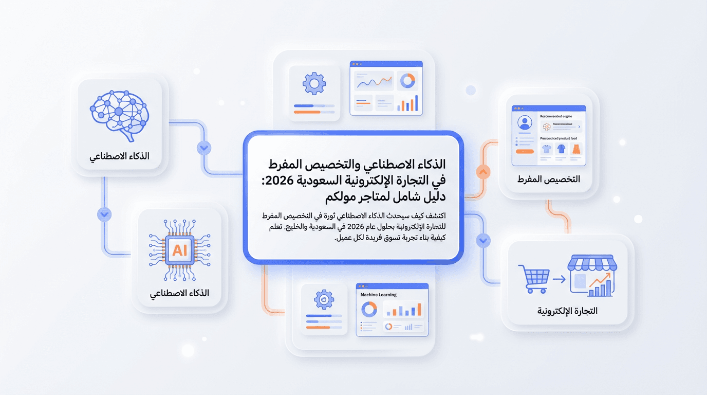 الذكاء الاصطناعي والتخصيص المفرط في التجارة الإلكترونية السعودية 2026: دليل شامل لمتاجر مولكم