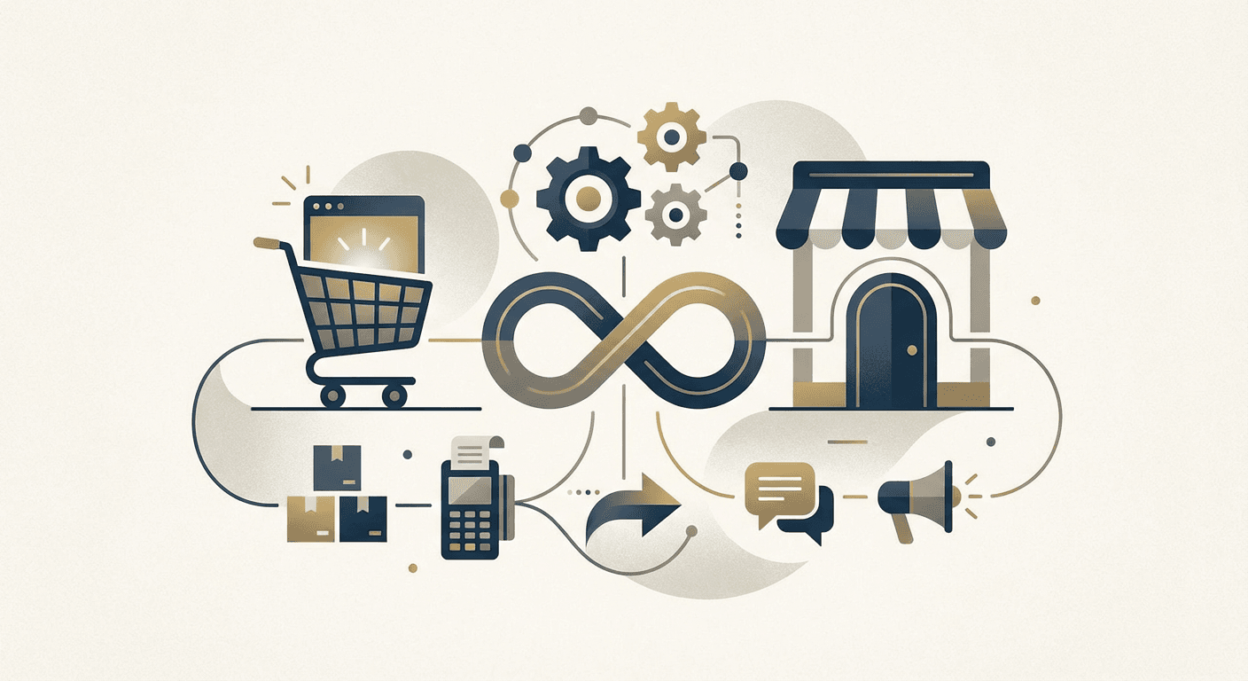 دمج المتجر الإلكتروني والمحل الفيزيائي في استراتيجية العمل عبر القنوات (Omnichannel): دليل للتجار