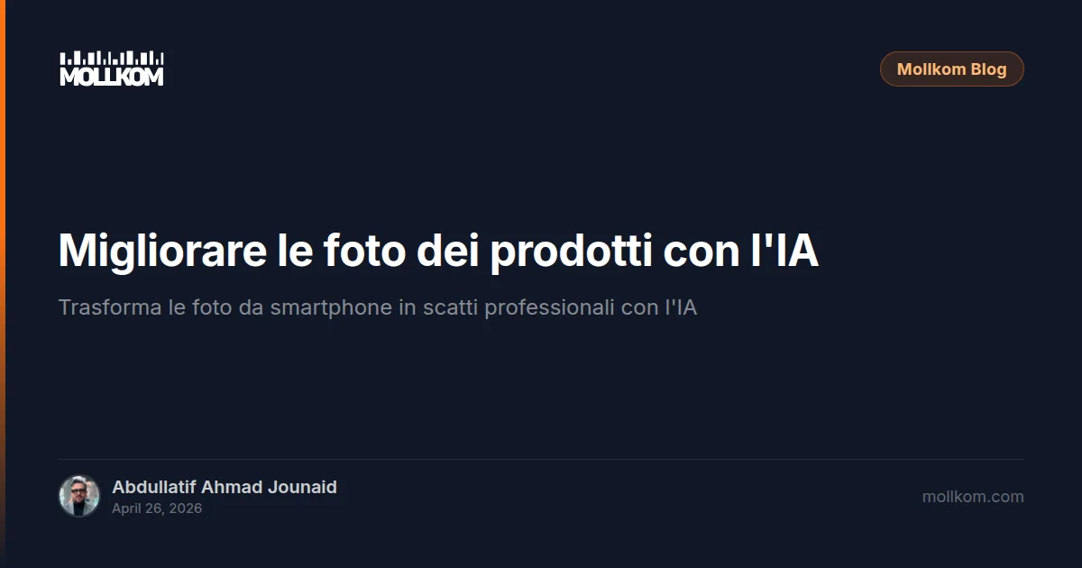 Migliorare le foto dei prodotti con l'IA