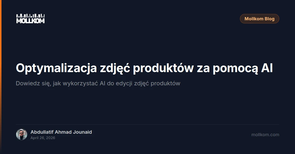 Optymalizacja zdjęć produktów za pomocą AI