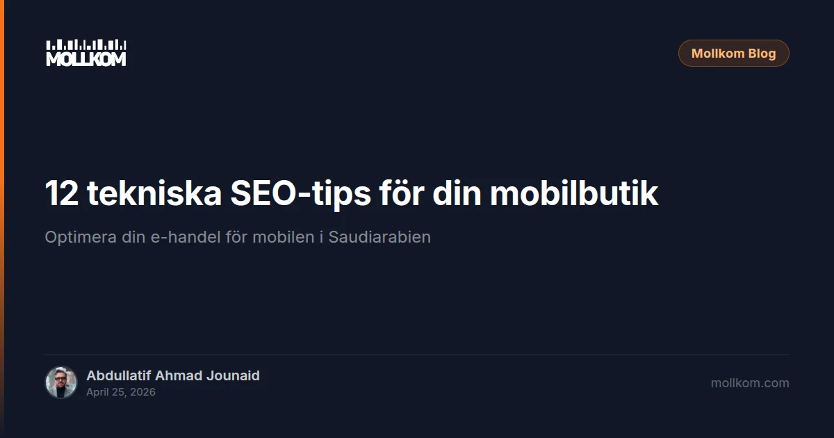 12 tekniska SEO-tips för din mobilbutik