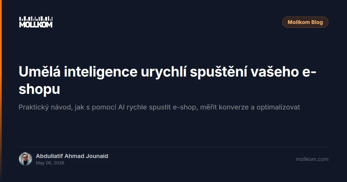 Umělá inteligence urychlí spuštění vašeho e-shopu