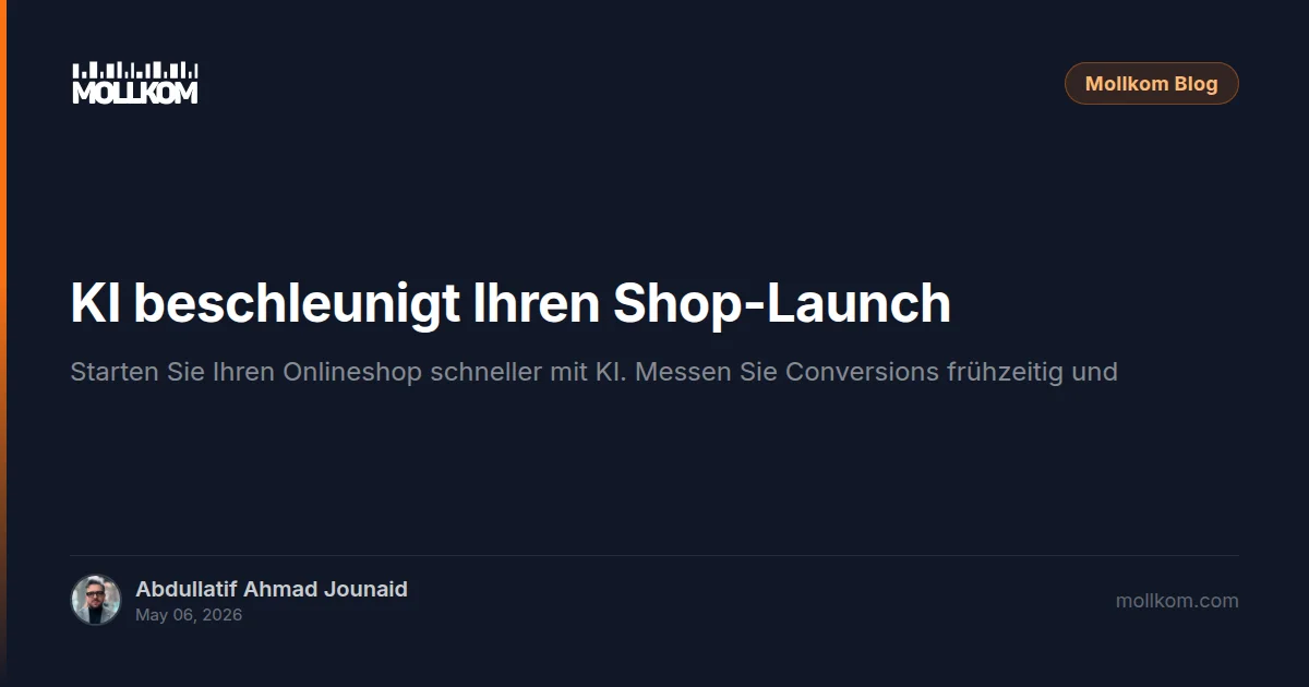 KI beschleunigt Ihren Shop-Launch