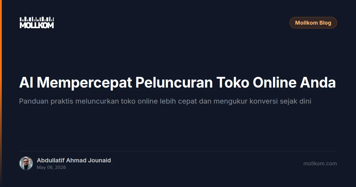 AI Mempercepat Peluncuran Toko Online Anda