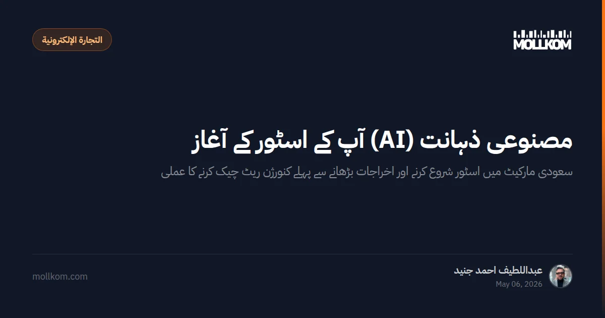 مصنوعی ذہانت (AI) آپ کے اسٹور کے آغاز کو تیز کرتی ہے