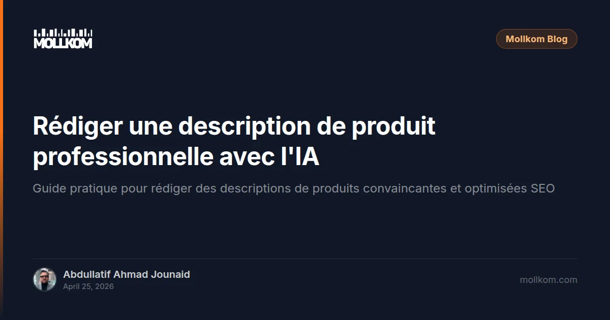 Rédiger une description de produit professionnelle avec l'IA