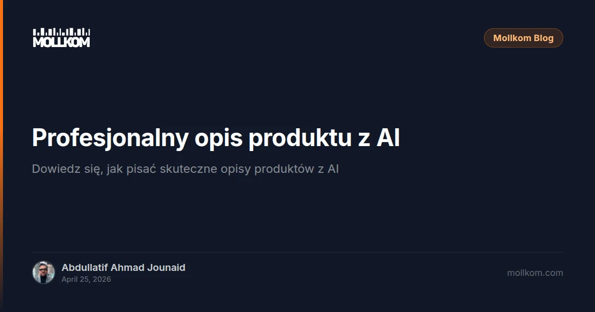Profesjonalny opis produktu z AI