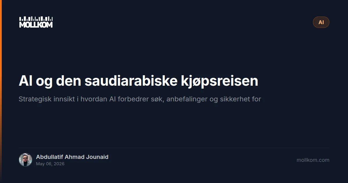 AI og den saudiarabiske kjøpsreisen