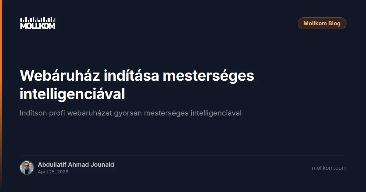 Webáruház indítása mesterséges intelligenciával