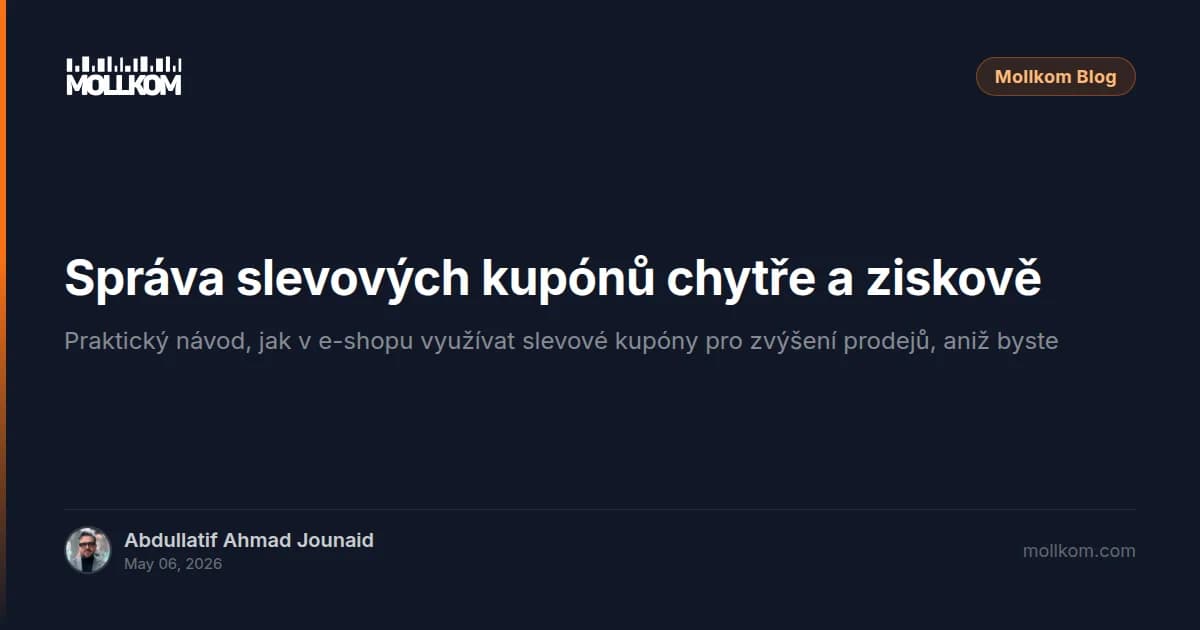 Správa slevových kupónů chytře a ziskově