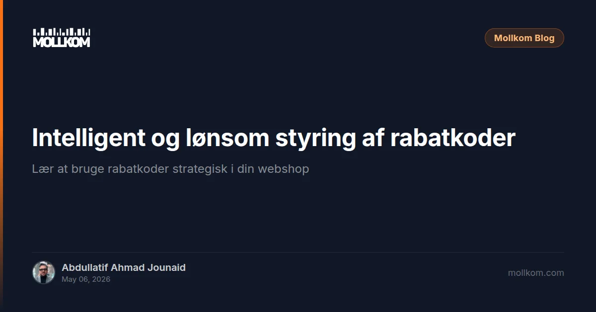 Intelligent og lønsom styring af rabatkoder