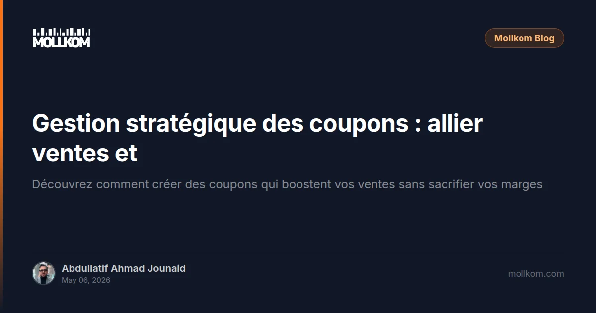 Gestion stratégique des coupons : allier ventes et profits
