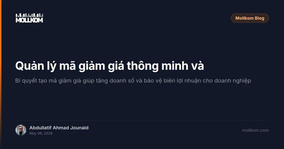 Quản lý mã giảm giá thông minh và lợi nhuận