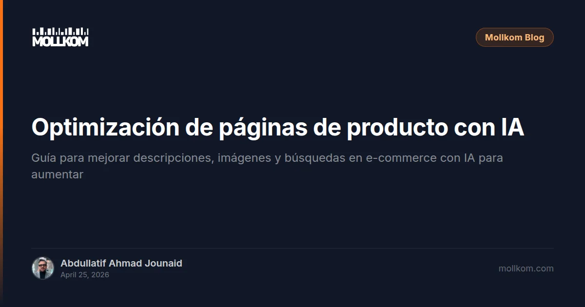 Optimización de páginas de producto con IA