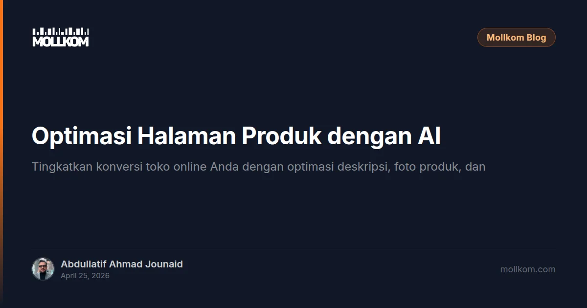 Optimasi Halaman Produk dengan AI