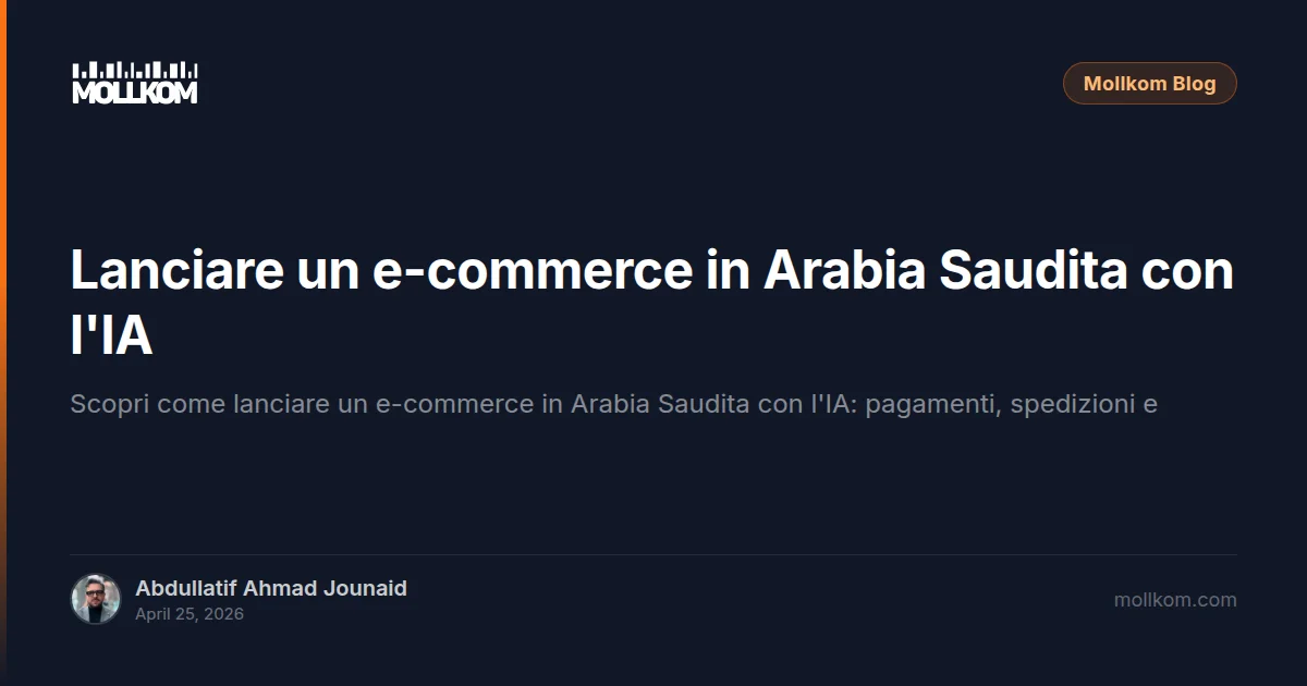 Lanciare un e-commerce in Arabia Saudita con l'IA
