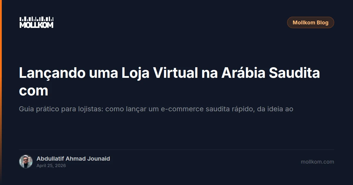 Lançando uma Loja Virtual na Arábia Saudita com IA