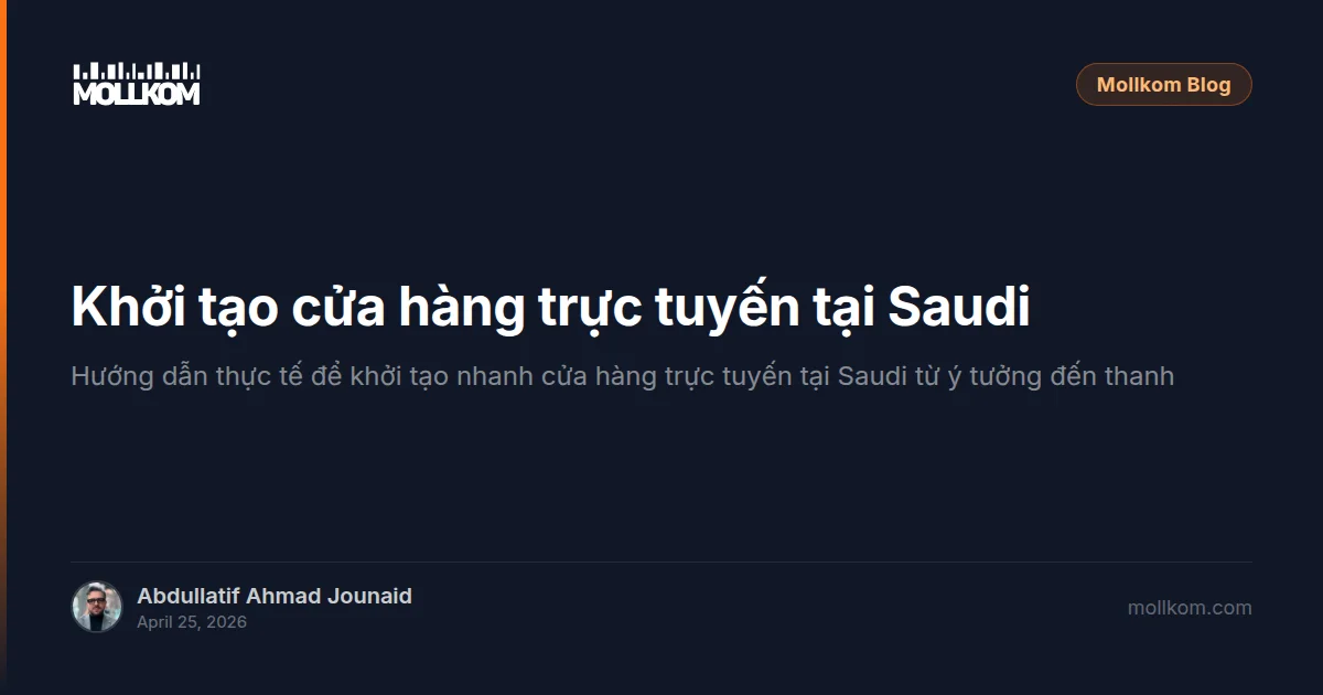 Khởi tạo cửa hàng trực tuyến tại Saudi bằng AI