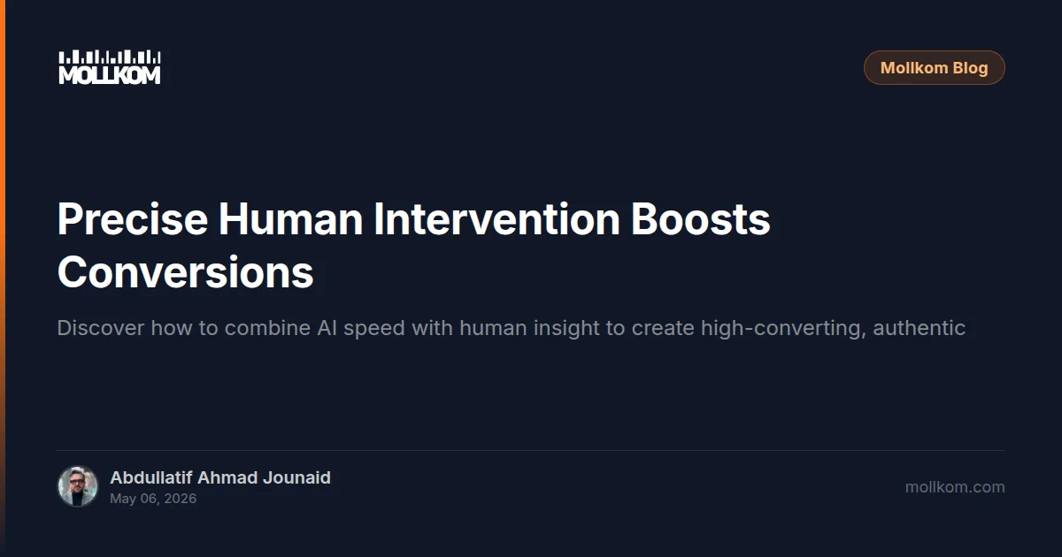 Precise Human Intervention Boosts Conversions