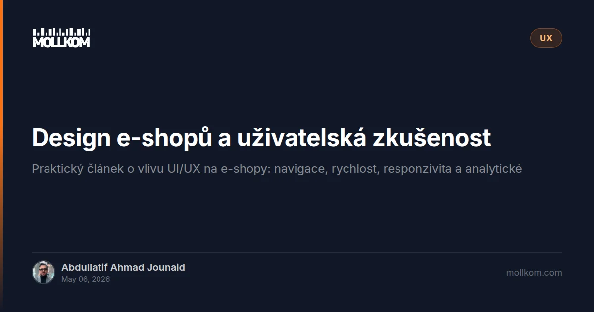 Design e-shopů a uživatelská zkušenost
