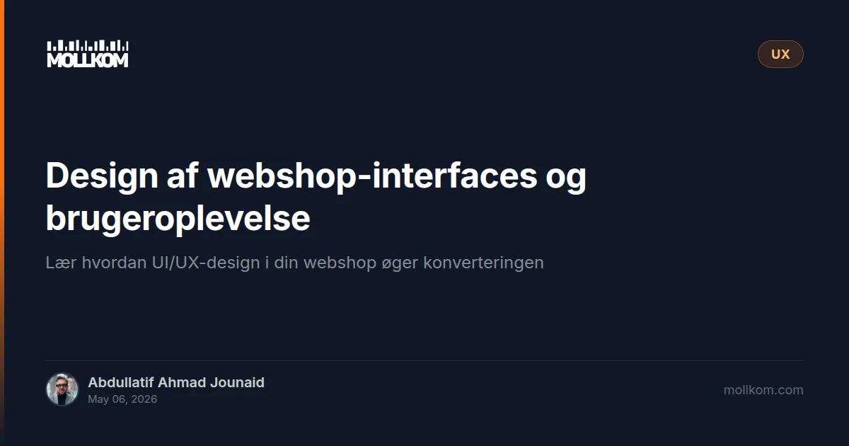 Design af webshop-interfaces og brugeroplevelse