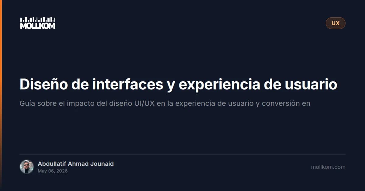 Diseño de interfaces y experiencia de usuario